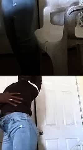 Black and round asses