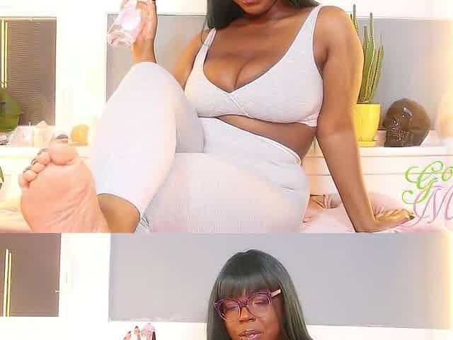 Just Oily Black Feet - Foot Worship, Soles, Oil Fetish - Female-dominator Marley