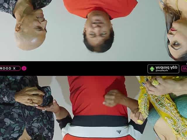 Desi Indian Bhabhi Having Threesome Sex and Anal Sex Double Penitration with His Husband and Boyfriend.