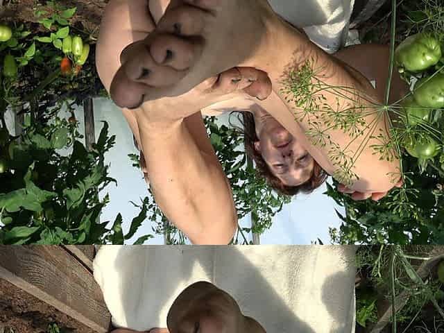Country MILF Masturbates to Make the Tomatoes Blush