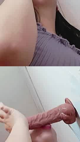 POV Sucking My Big Dildo Thinking It's Your Cock
