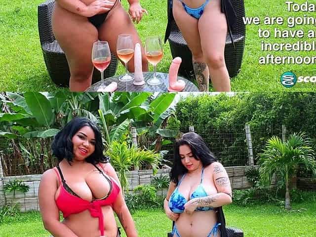 A day at the pool with hot Latinas Kim Velez, Sofia Damon and Naty
