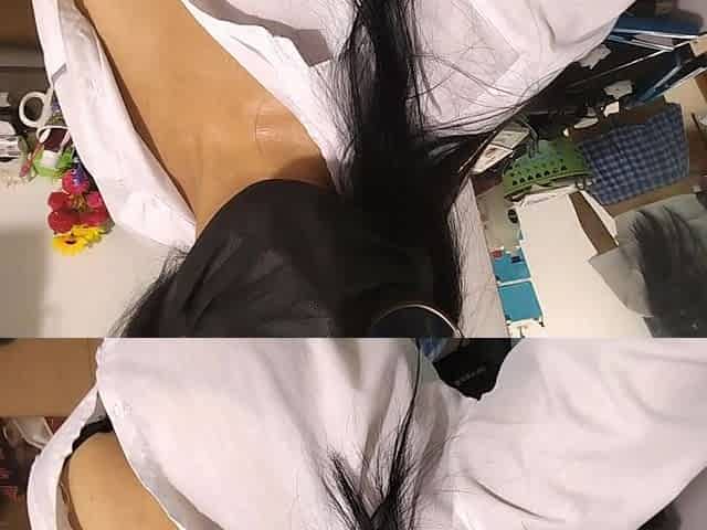 I Dressed up as a Student with a Sexy Skirt and Started Sucking a Dildo Like a Whore