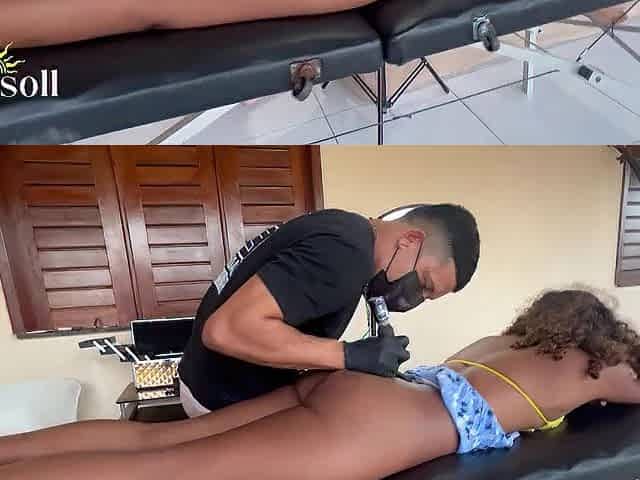 I went to pay the tattoo artist with a cashier's card and my angry ex sucked my ally's wang.