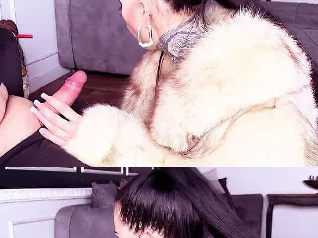Blowjob With Fur And A Cigarette With Miss Alessa Milano