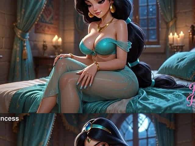 Tiny Princess Jasmine Twerking Squirting Cum Climax in Palace Bedroom - AI 4K NSFW