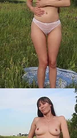 Fucked Yourself with the New Sex Toys Outside