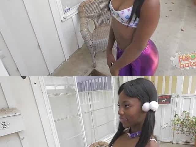 Small Ebony Teen With Braces Destroyed
