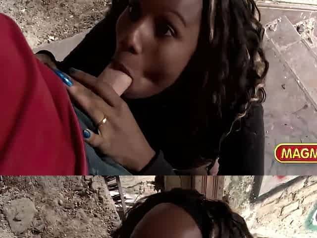Black German Whore Picked Up And Fucked Outdoor