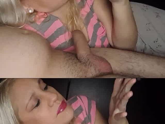 Hot Blonde Cum in Mouth Compilation
