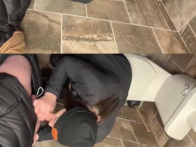 Wife Drilled in Restroom and in Hotel with Door Open