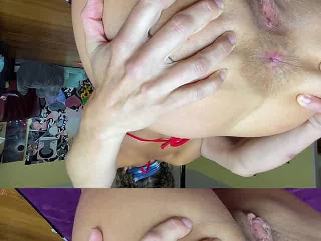Red Bikini Squirting Mommy