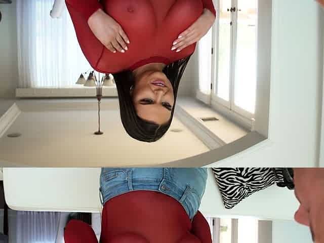 Lapdance and blowjob made by BIG boobs blonde