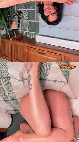 Angelina Castro Dildo Footjob