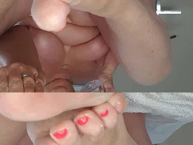 Naked DIY Baby Oil Foot Massage
