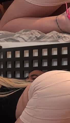 Blonde babe fucks stepdad while stepmom rests