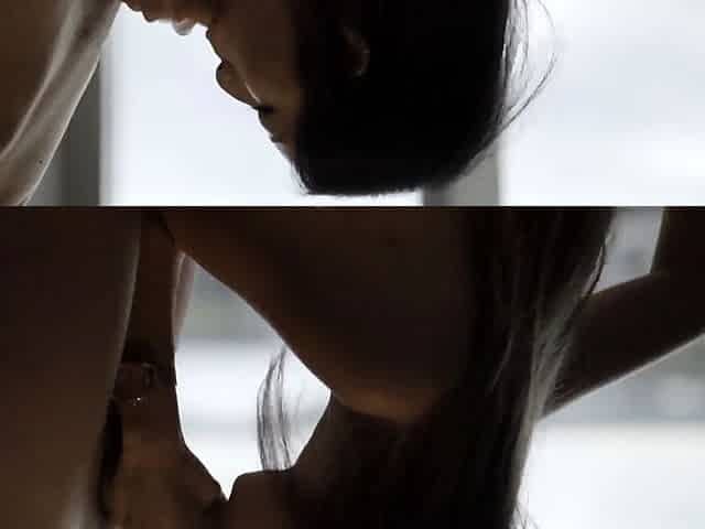 ASIAN TEEN GIVES ME AN AMAZING BLOWJOB by our hotel balcony