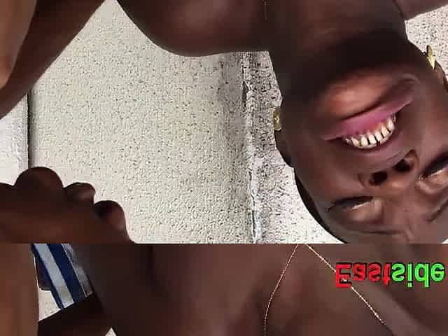 Afro black hotty sin sisterz banged outdoor with Afro BBC