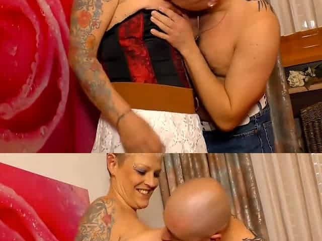 Tattooed Big Boobs Blonde Milf In The Bedroom