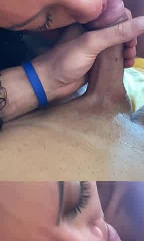This babe sucked me precious then I came in her butt