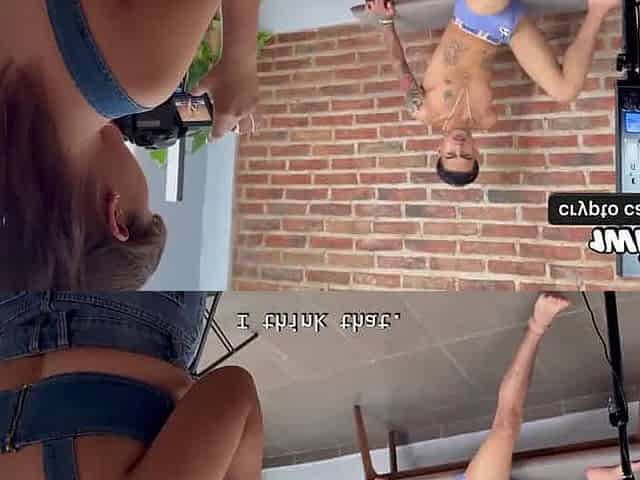 Amateur Latina BBW with huge funbags and butt takes a fat cumshot!