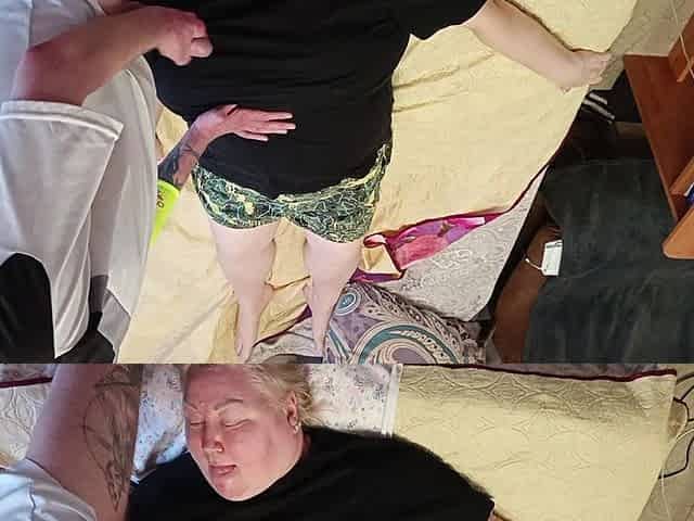 I Jerk off My Cock and Fuck My Stepmom in My Mouth to Cum on Her