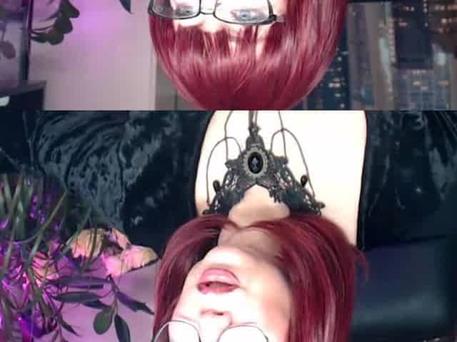 Hard Private Show of a Charming Old Whore with Glasses