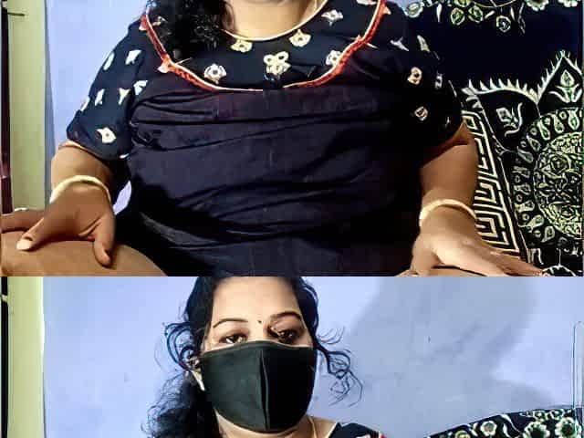 Desi Horny Kerala BBW wife does cam show with hubby