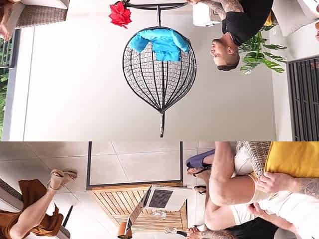 Village 3some with Slutty Stepbrothers! Hard Emo Vagina Screw!