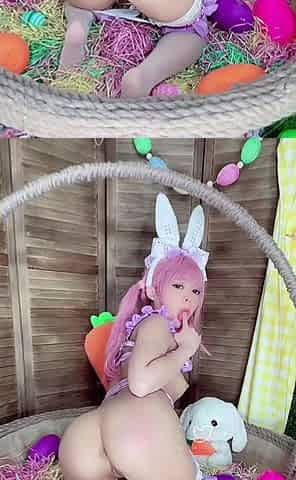 Horny asian teen solo