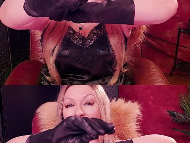 ASMR in working rubber gloves, fetish SFW movie scene.