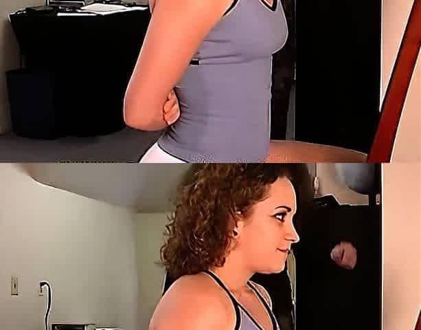 Sexy ass and arousing brunette babe