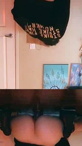 Brunette amateur teen masturbate to her boyfriend
