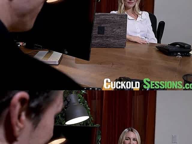 CUCKOLD SESSIONS - Bunny Madison Gets Banged By Boss During the time that Cuckold Spouse Watches