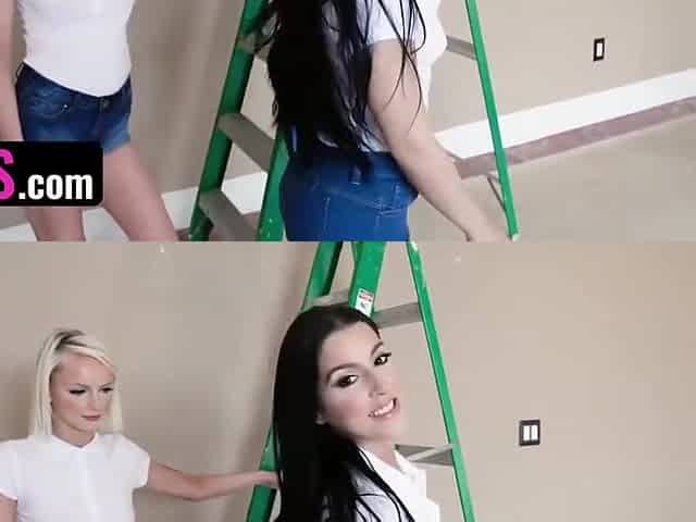 Beautiful Horny Girls Bang The Painter Boy With Vienna Black, Jessica Jewels And Jessica Pink