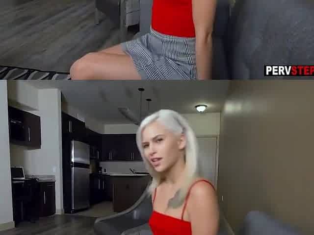 Blonde Babe Step Sis Sucks A Step Bros Big Hard Cock