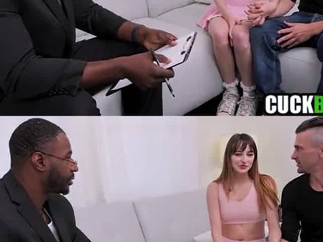 Ebony therapist fucks patient ifo her cuck boyfriend