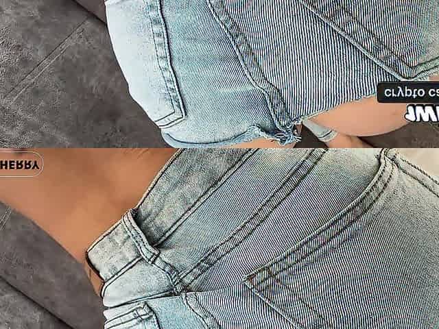 Those jeans are likewise tiny for such a large booty! It's clear why they're torn. Sex in jeans
