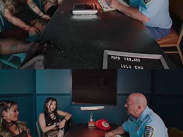 VR Bangers: Slutty Asians Screw Hard With A Police Officer In Prison Foursome pt.1