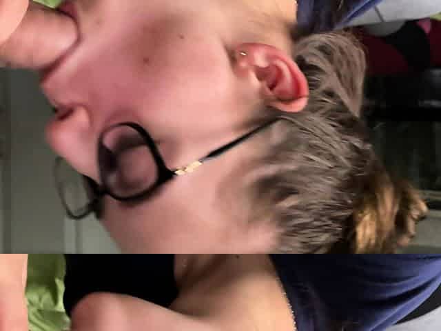 Hot amateur blonde blowjob in HD