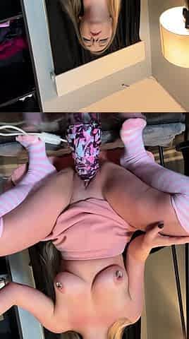 Amateur blond girl with big boobs getting fucked