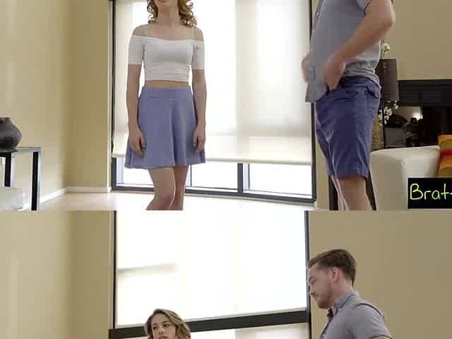 Sexy - Quick Fuck With Stepbrother And Gets Caught With Kristen Scott And Kyle Mason