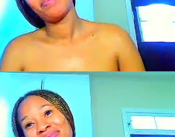 Ebony Goddess with Huge Natural Breasts on Webcam