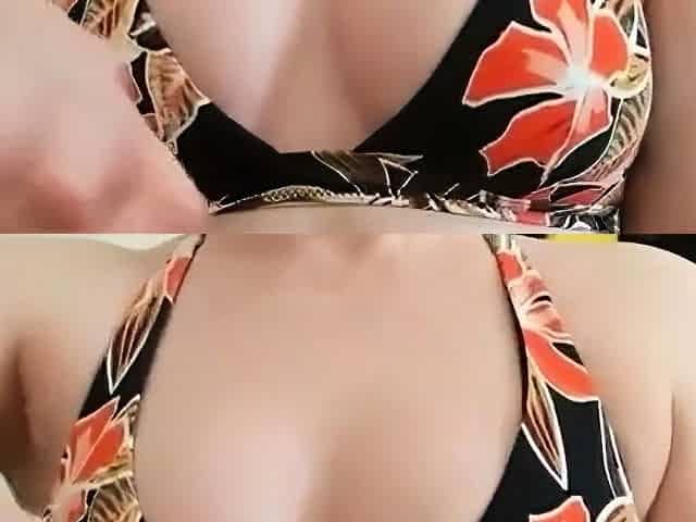 Handjob by a Busty Amateur in a Bikini