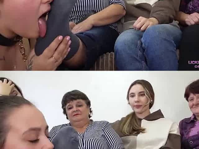 Matured ladies feet worship
