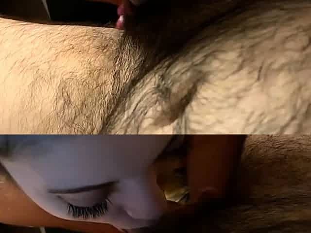 Mature brunette amateur giving a great POV blowjob