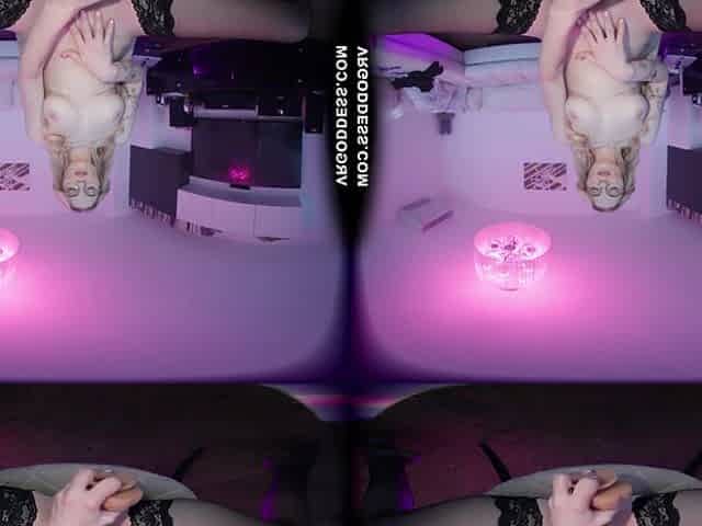 Sexy Blonde Luana Striptease Dancing And Deep Dildoing Her Hot Wet Pussy With A Dildo