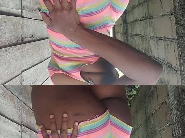 BLACK QUICK MASTERBATE PEE OUTDOOR