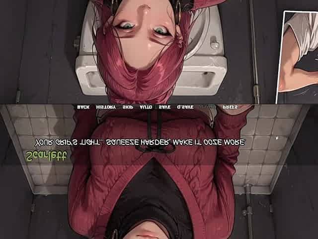 Horny Japan Girl Giving Me a Blowjob in Public Toilet