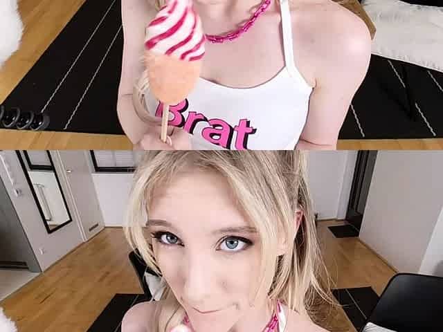 Hardcore double blonde blowjob